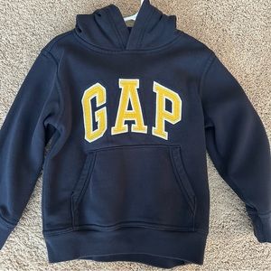 Gap Kids Navy Logo Hooded Sweatshirt